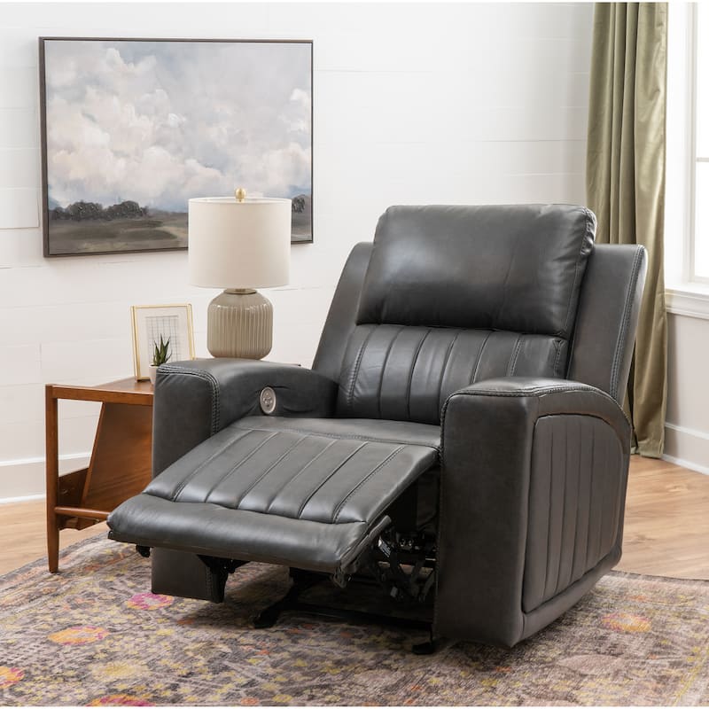 Izaiah Power Reclining Chair Grey
