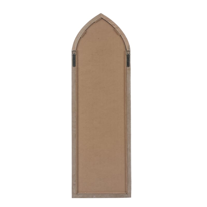 Wood Cathedral Framed Wall Mirror