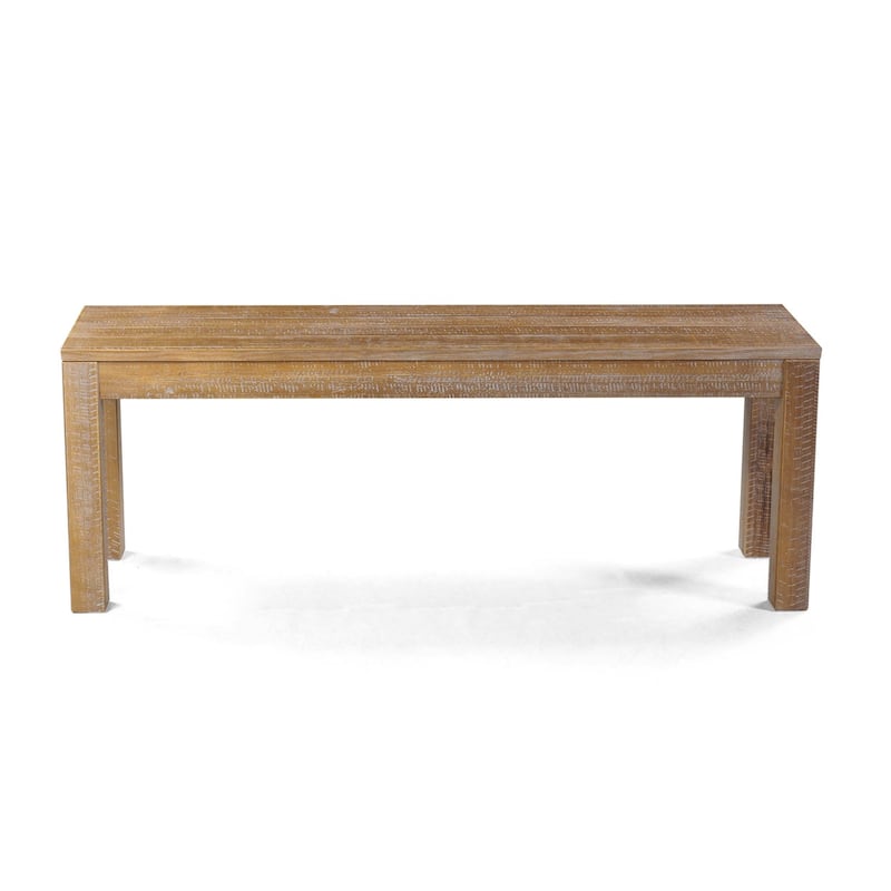 Grain Wood Furniture Montauk Solid Wood Backless Bench - Driftwood