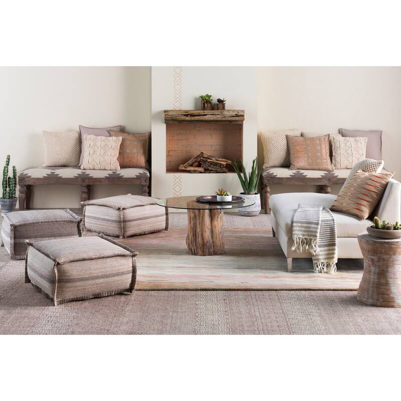Clarita Kilim Upholstered Wood Bench
