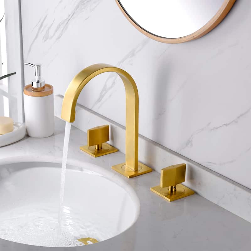Luxier WSP05-T Widespread Bathroom Faucet with Pop-Up Drain