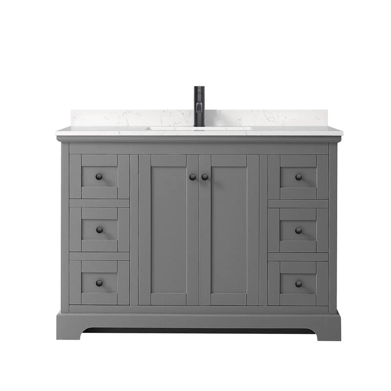 Wyndham Collection Avery 48" Free Standing Single Basin Vanity Set
