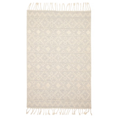 ECARPETGALLERY Braid weave Sienna Grey Wool Rug - 5'1 x 7'9
