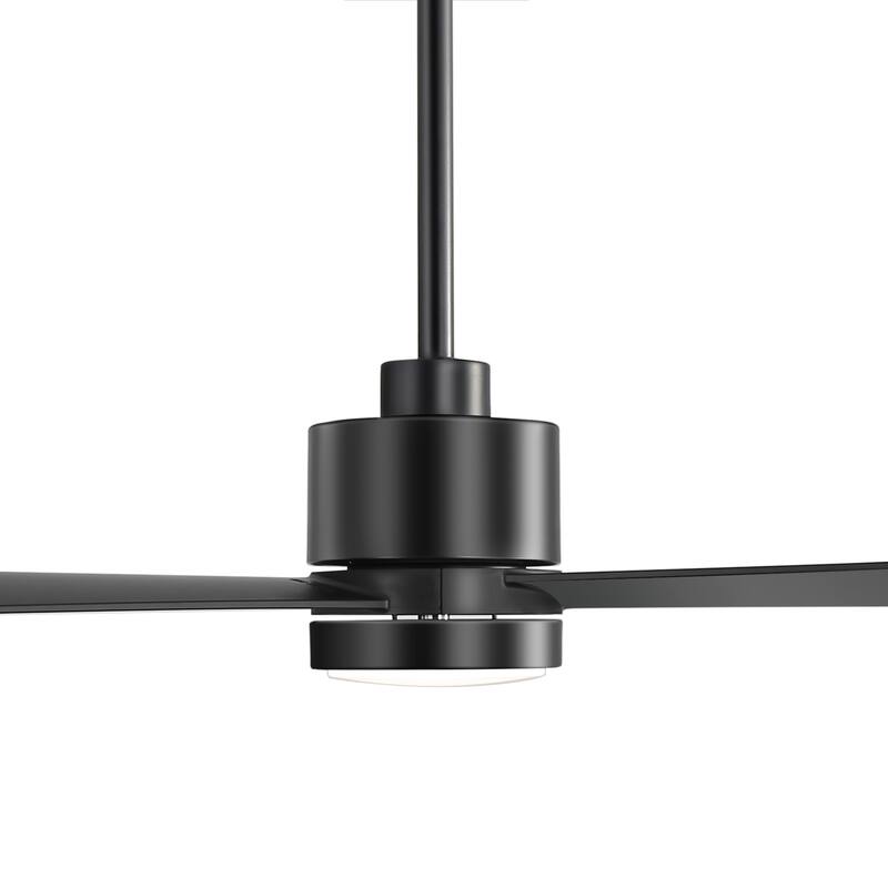 52-In LED Black/White/Gold Ceiling Fan with Light and Remote Control