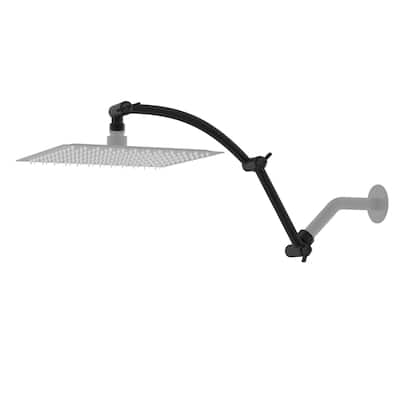 16" Solid metal Adjustable Shower Head Extension Arm with Lock Joint