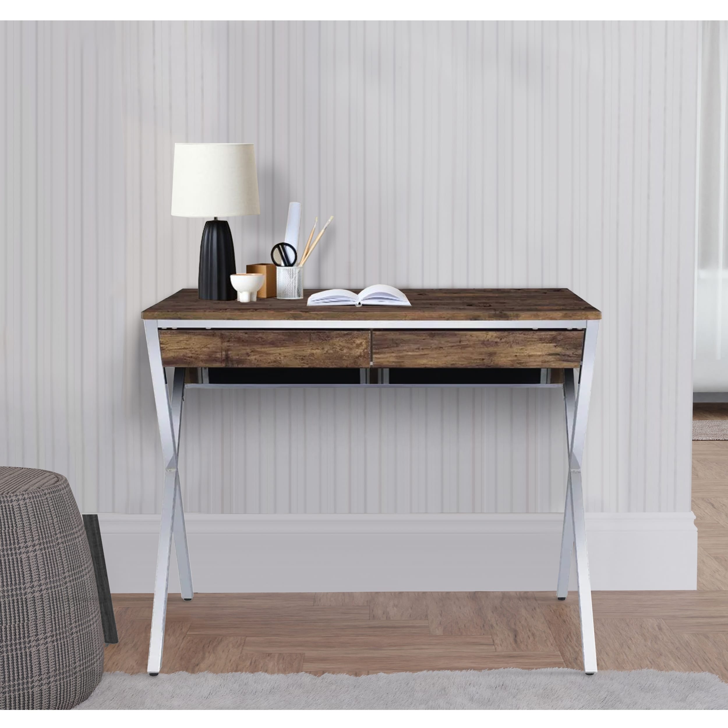 36 inch writing desk with discount drawers