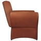 preview thumbnail 9 of 10, Liana Upholstered Flared Arm Accent Armchair Rust Orange