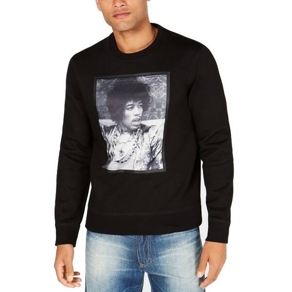 Shop Sean John Mens Sweater Jimi Hendrix Portrait Crewneck Size