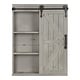 preview thumbnail 8 of 26, Cates Decorative Wood Wall Cabinet with Vanity Mirror and Barn Door