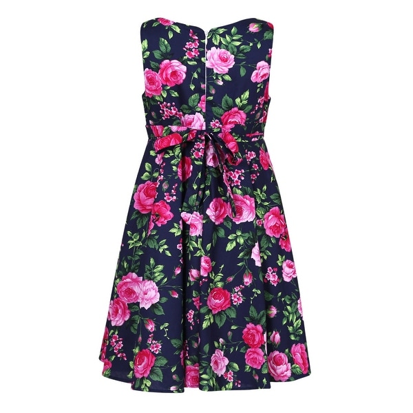 big flower print dress