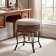 preview thumbnail 1 of 5, Azalea Park Backless Upholstered Vanity Stool