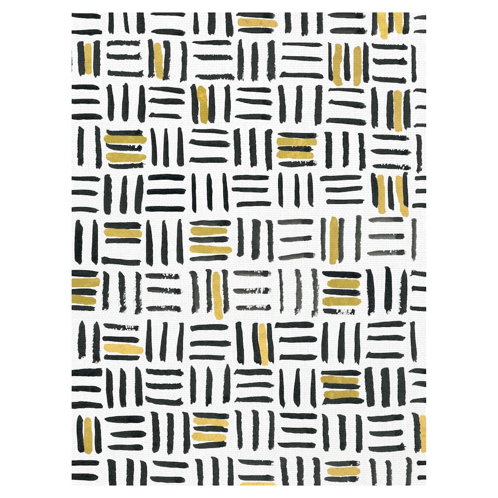 Thatch with Gold by Emma Jones Canvas Art Print