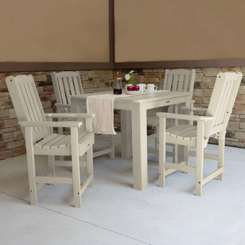 Lehigh 5-piece Outdoor Counter Height Dining Set - 42" x 42" Table