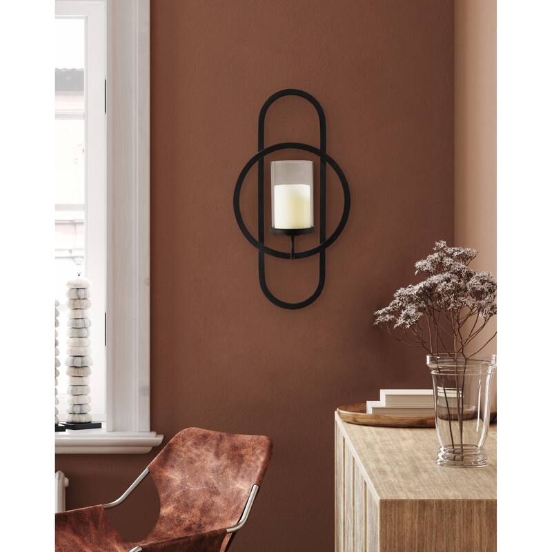 Kate and Laurel Jonas Metal Wall Sconce - 10x5x19