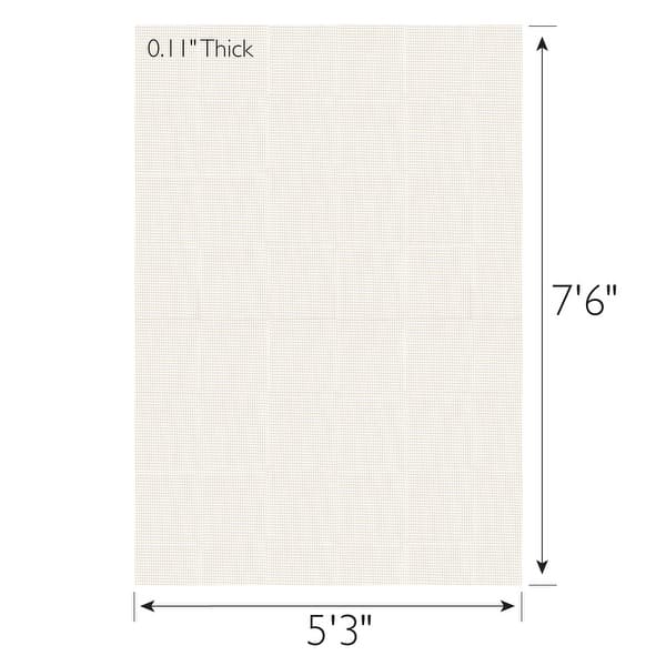 Leick Home UltraStop NonSlip Skid Resistant Rug Pad OffWhite Bed