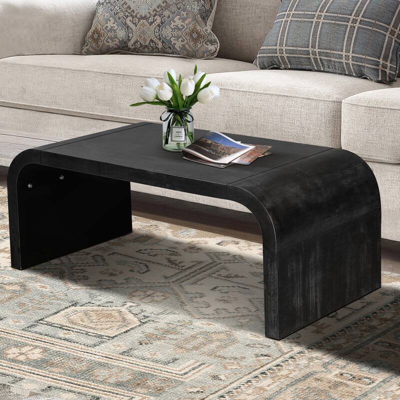 Charming Vintage Farmhouse Coffee Table with Artistic Design for Stylish Homes
