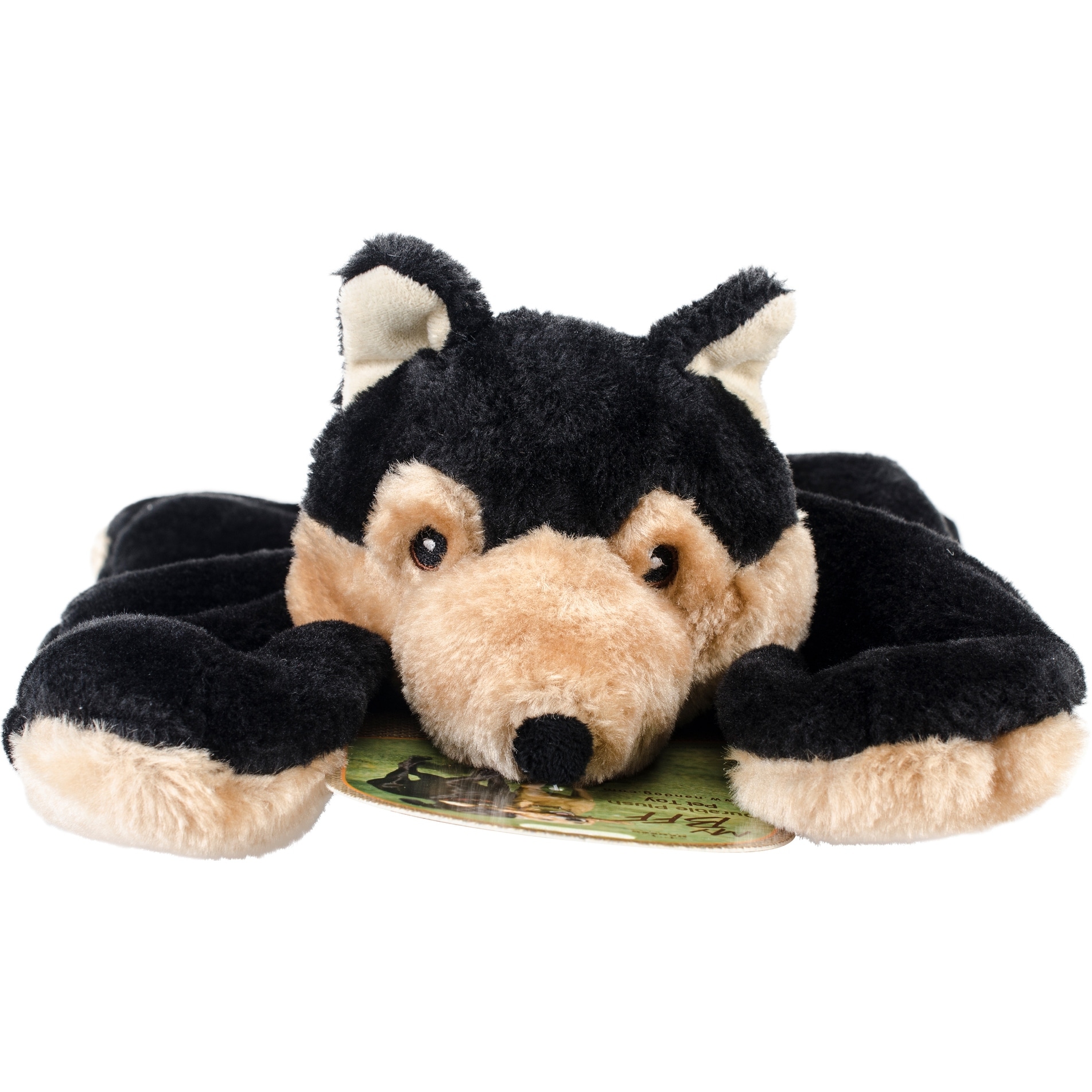 black wolf plush toy