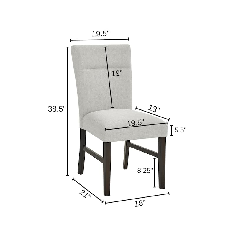 Roundhill Furniture Sorlen Modern 7-Piece Dining Set, 3D Faux Concrete Table with 6 Chairs