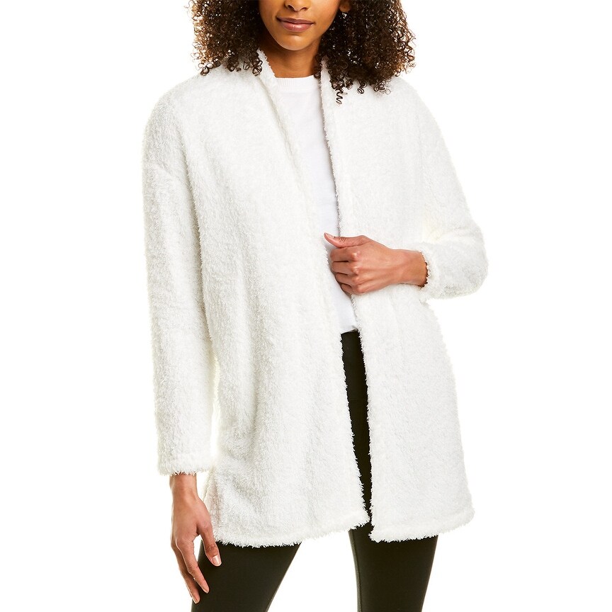 white slouchy cardigan