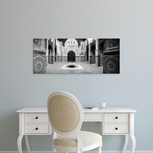 Easy Art Prints Panoramic Images's 'Interiors of a medersa, Medersa Bou Inania, Fez, Morocco' Premium Canvas Art