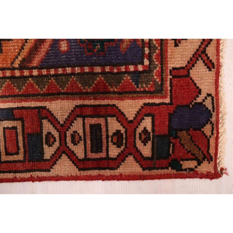 ECARPETGALLERY Hand-knotted Melis Vintage Red Wool Rug - 6'1 x 9'3