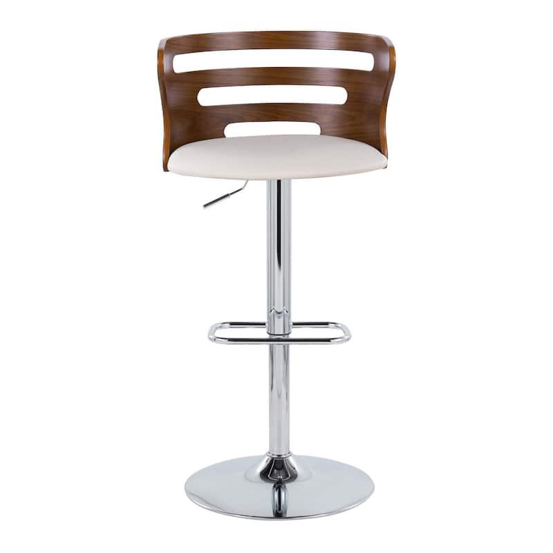 Carson Carrington Cranagh Adjustable Bar Stool with Rounded Rectangle Footrest (Set of 2)