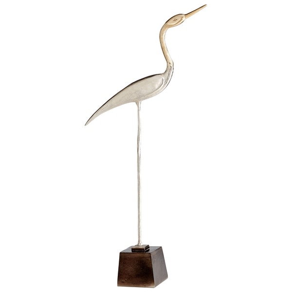 Cyan Design 09779 Shorebird Aluminum Bird Statue - Nickel
