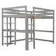 preview thumbnail 51 of 91, Modern Solid Wood Loft Bed with Built-in Desk, Safety Ladder