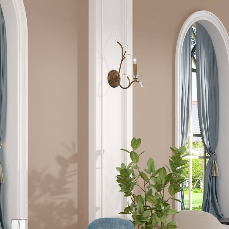Livex Lighting 1-Light Golden Bronze Wall Sconce, 51001-71 - 5" W x 15" H x 10" Ext.
