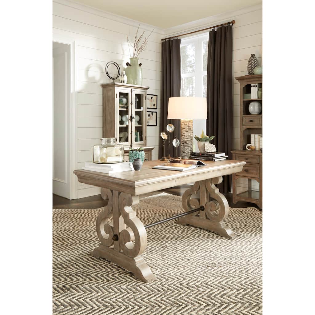 Magnussen Home Tinley Park Dove Tail Grey Writing Desk