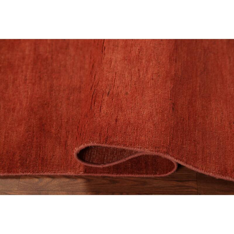 Modern Gabbeh Oriental Rug Hand-Knotted Foyer Wool Carpet - 2'7" x 5'11"