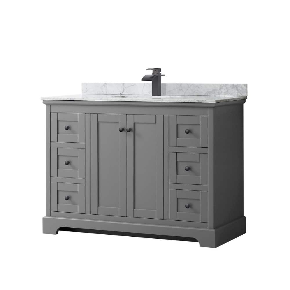 Wyndham Collection Avery 48" Free Standing Single Basin Vanity Set