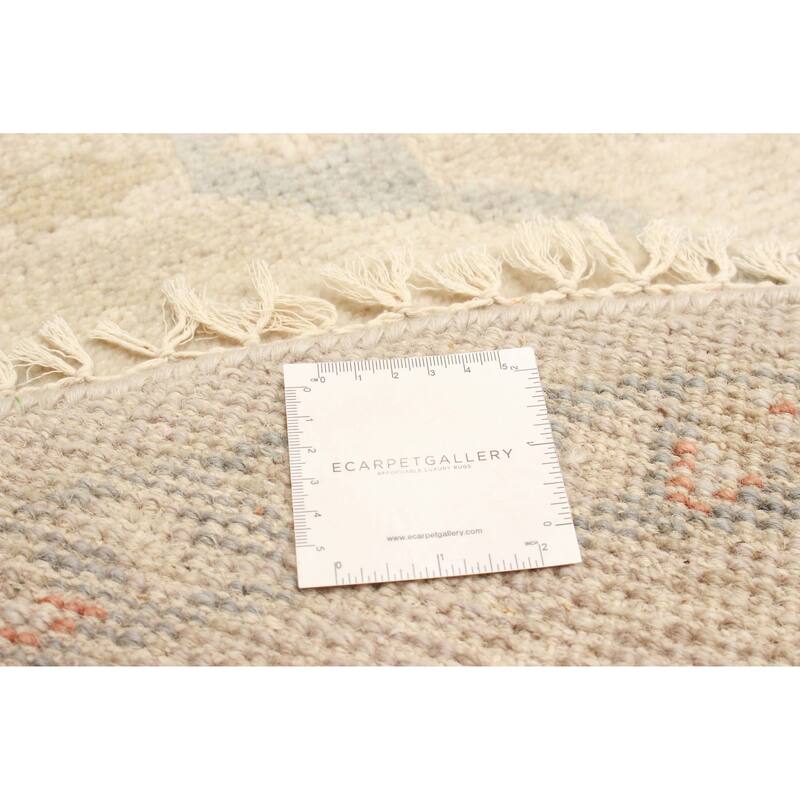 ECARPETGALLERY Hand-knotted Jules Serapi Light Khaki Wool Rug - 6'0 x 6'0