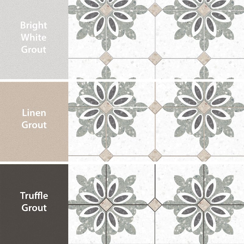 Merola Tile Riviera Octagon Antibes Verde 7-7/8" x 7-7/8" Porcelain Floor and Wall Tile
