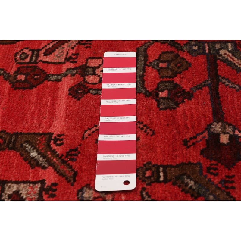 ECARPETGALLERY Hand-knotted Andelz Red Wool Rug - 3'11 x 6'2