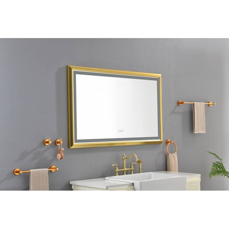 LED Bathroom Mirror with Aluminum Frame