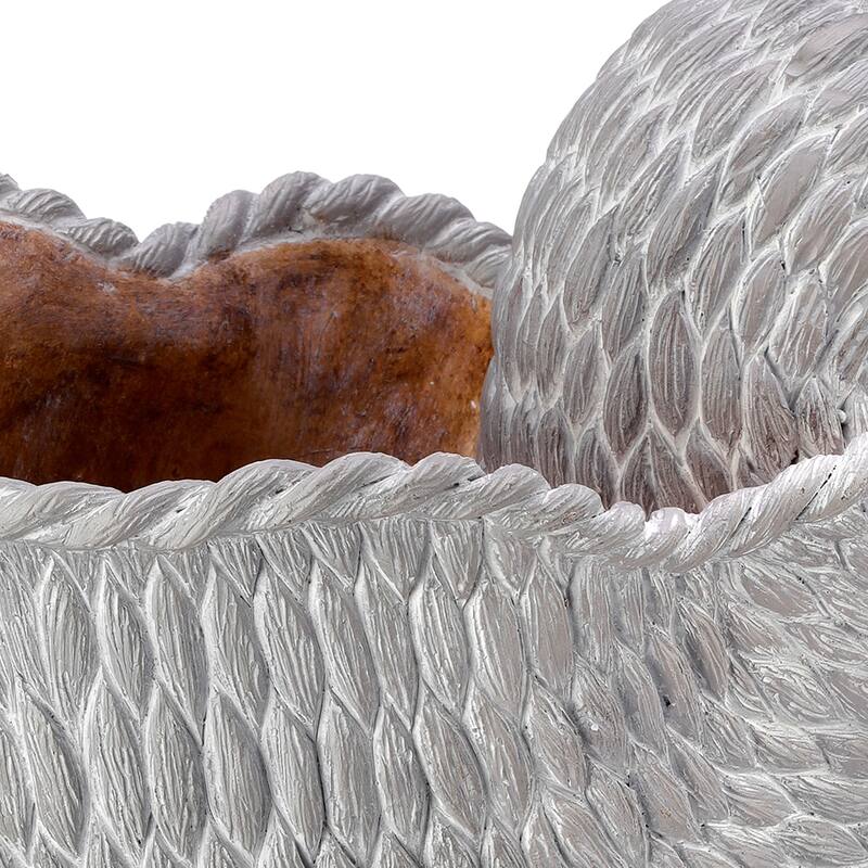 Resin 'Fabric Weave' Nautilus Shell 8.5" - 8.39