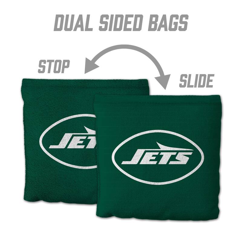 New York Jets NFL Dual Sided Pro Stop & Slide Cornhole Bags
