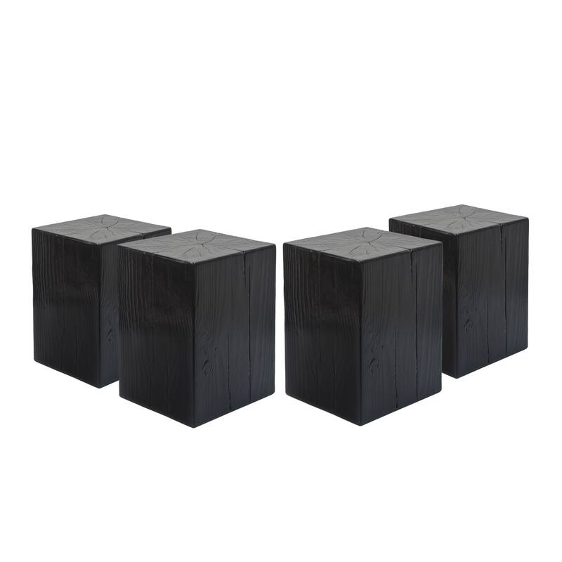 Christopher Knight Home - Peregrine 18"H Outdoor Indoor Wood Look MGO Fiberglass End Table