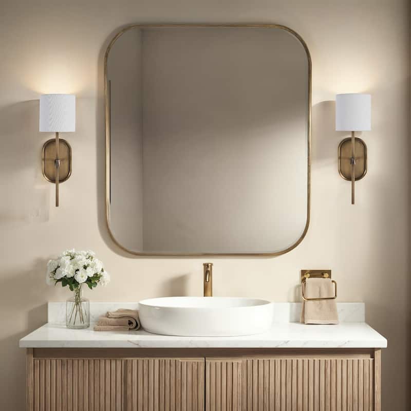 Peonia 17.5" Height Wall Sconce, Yellow - 5.5 x 17.5 x 7.125