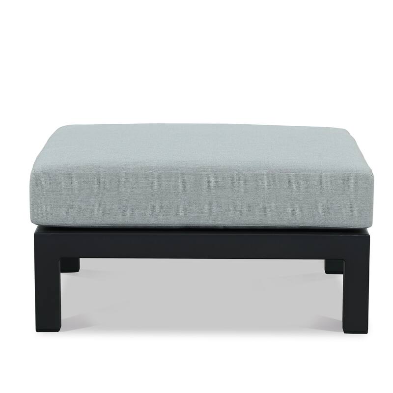 Benton 4-Piece Aluminum Outdoor Conversation Sofa Set with Cushions