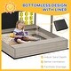 preview thumbnail 4 of 3, Kids Sandbox with Cover, Wooden Sandbox Backyard Toy