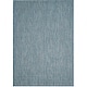 preview thumbnail 131 of 138, SAFAVIEH Courtyard Judi Indoor/ Outdoor Patio Backyard Rug 5'3" x 7'7" - Blue/Light Grey