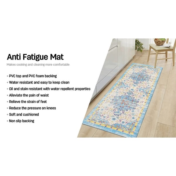 Anti Fatigue Mat Cushion Chef Rug Standing Floor Mat, 18x30