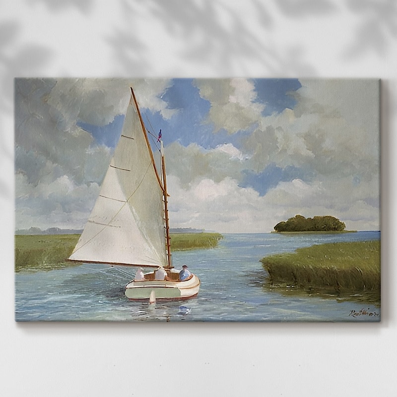 Vintage Nautical Print-XIX -Gallery Wrapped Canvas