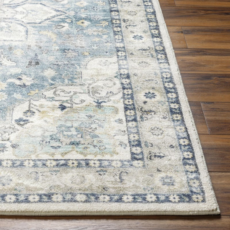 Livabliss Erin Updated Traditional Medallion Area Rug