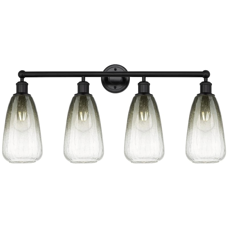 Innovations Lighting 616-4W-16-33 Brookhaven Almond Vanity Brookhaven - Matte Black / Slate