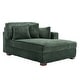 preview thumbnail 124 of 150, 42" W Plush Corduroy Upholstered Chaise Lounge Sleeper for Living