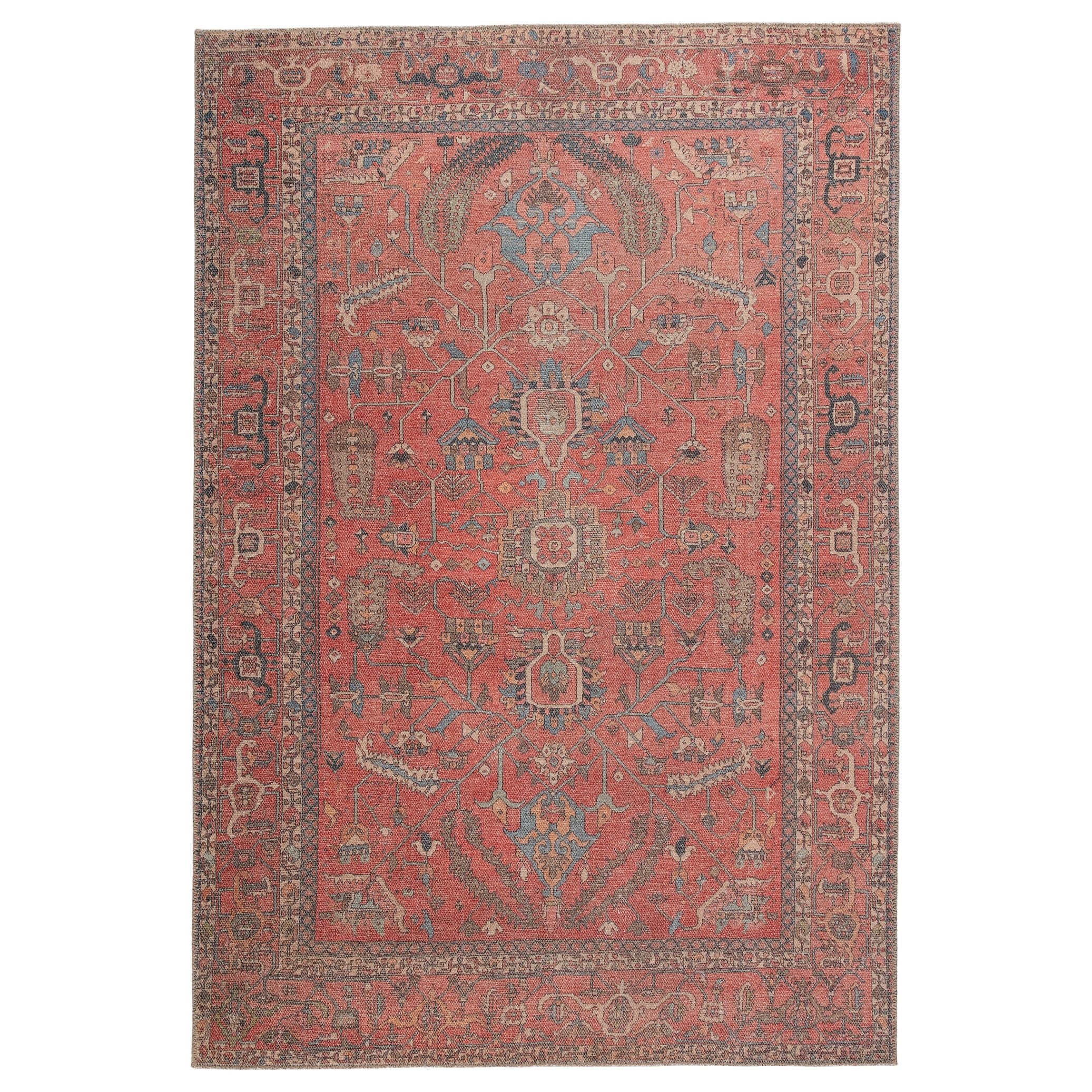 Galina Machine Washable Oriental Area Rug