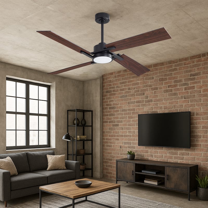 GetLedel 72" Large Modern LED Ceiling Fan with Remote Control and Light Kit